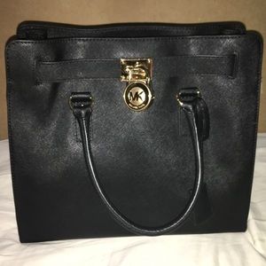 Michael Kors Bag | Black Large Hamilton Saffiano